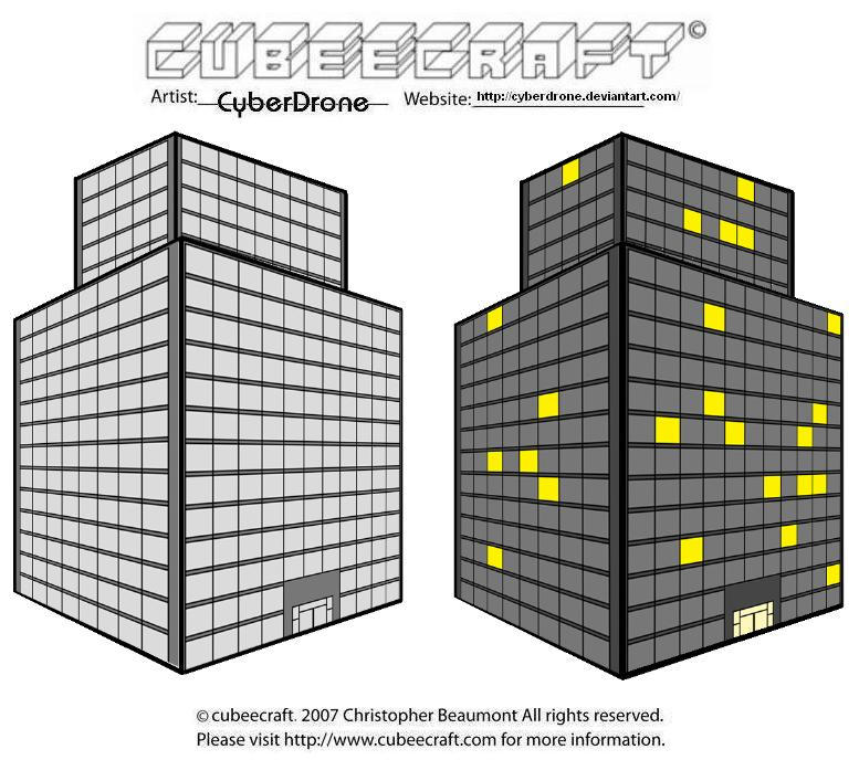 Cubeecraft - Buildings by CyberDrone on DeviantArt