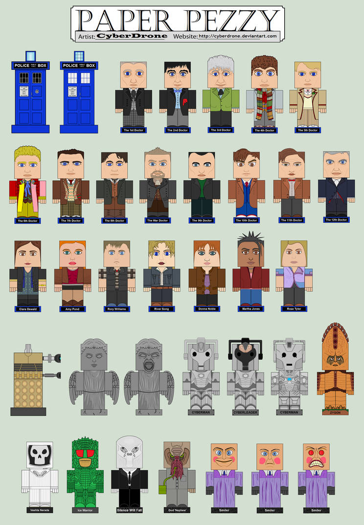 Paper Pezzy - Doctor Who by CyberDrone on DeviantArt