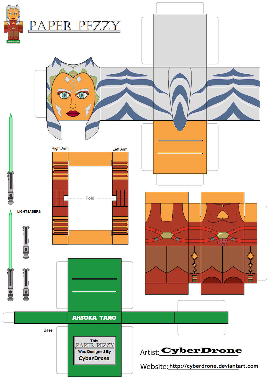 Paper Pezzy- Ahsoka Tano