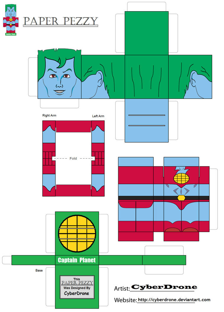 Paper Pezzy- Captain Planet by CyberDrone on DeviantArt