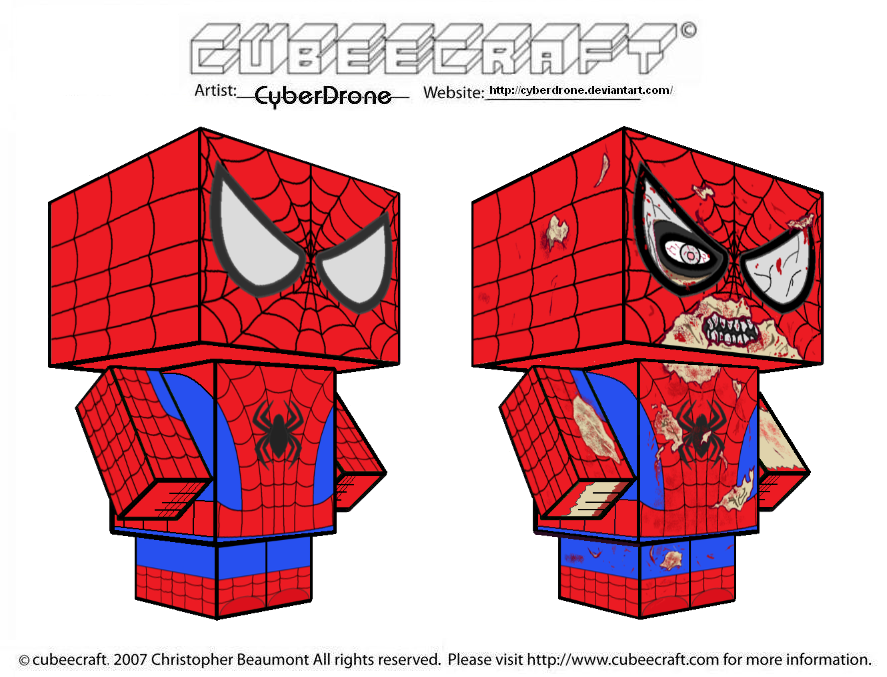 Cubeecraft - Spider-Man by CyberDrone on DeviantArt