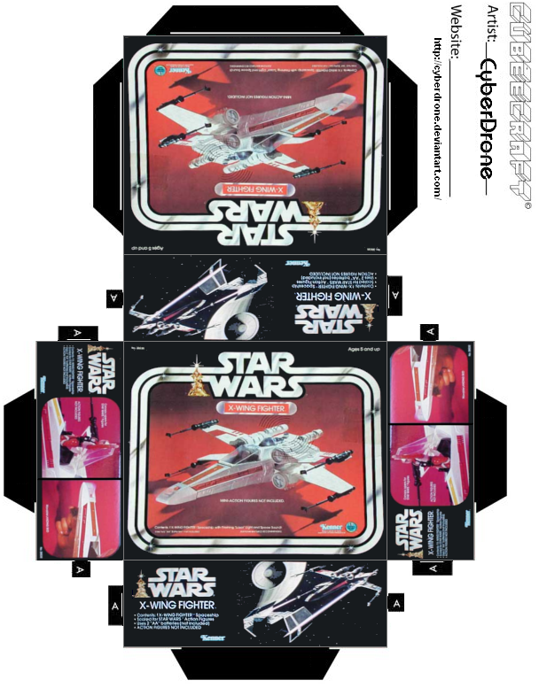 mini x wing fighter toy box by cyberdrone on deviantart