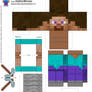 Paper Pezzy- Steve 'Minecraft'