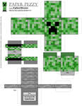 Paper Pezzy- Creeper 'Minecraft'