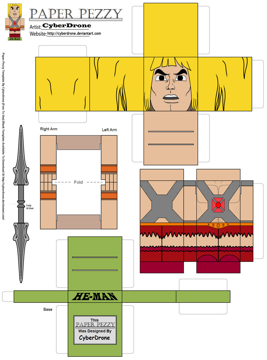 Paper Pezzy- He-Man 'Classic'