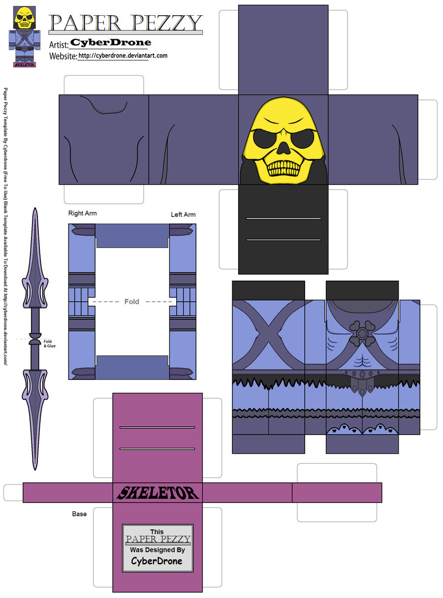 Paper Pezzy- Skeletor 'Classic'