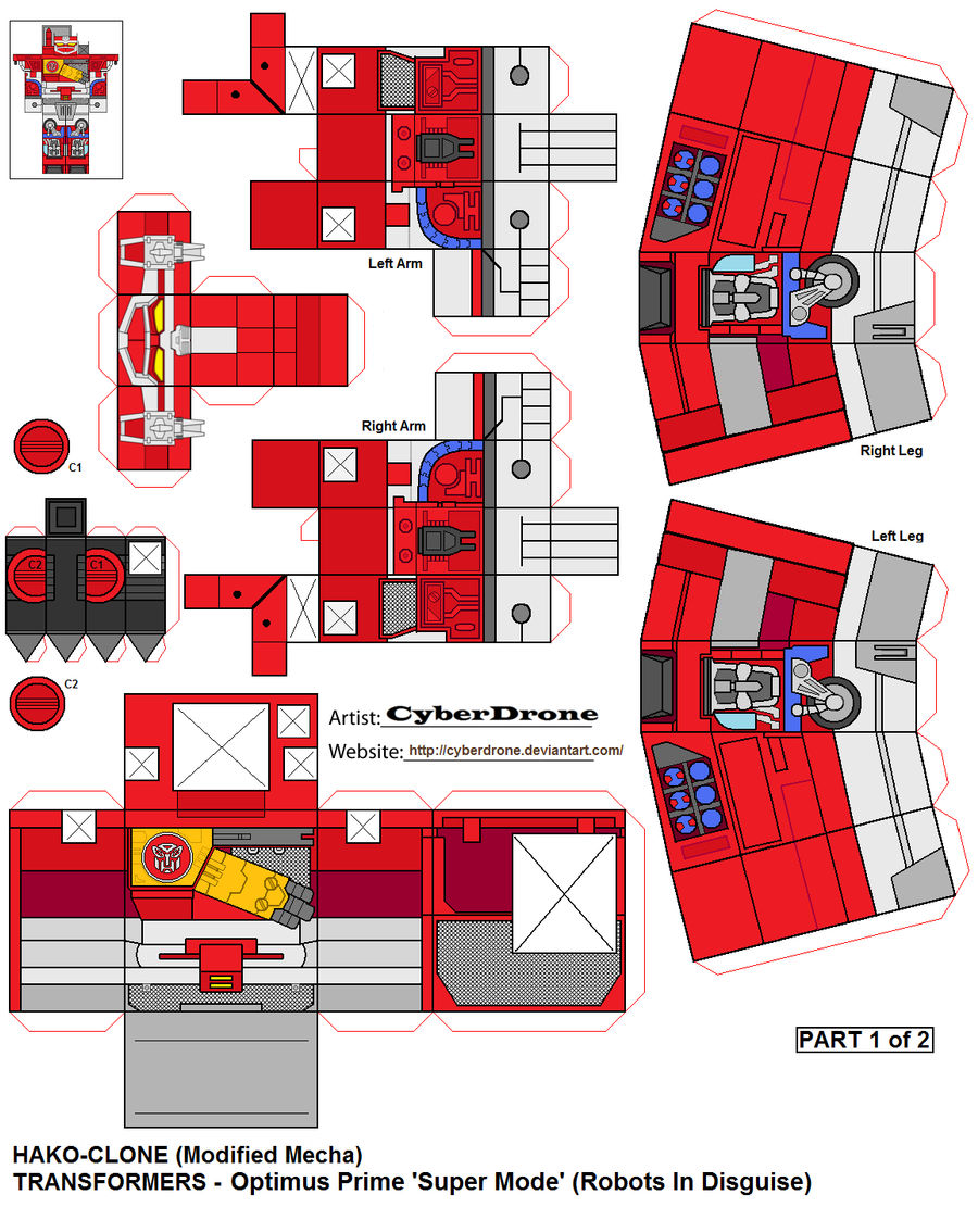Hako Riot Gear Rid Hako Clone- Optimus Prime 'RID' 1of2 by CyberDrone on DeviantArt
