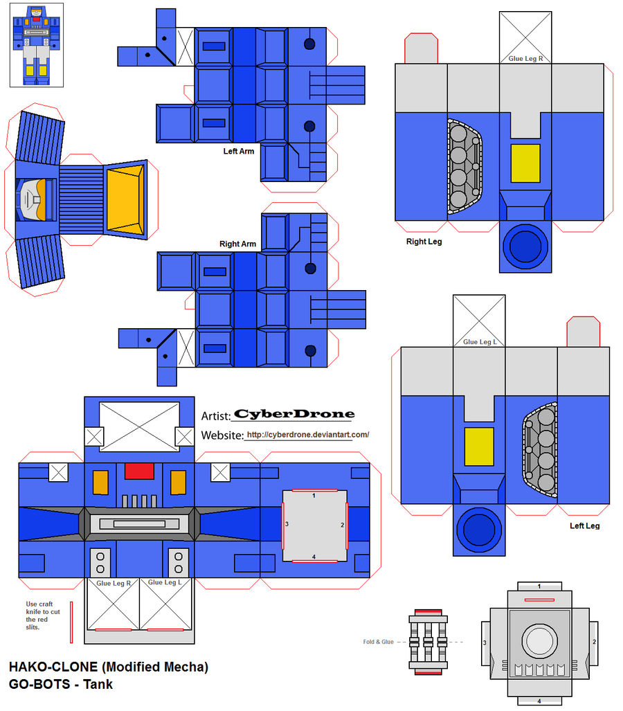 Hako Clone- Tank 'Go-Bots'
