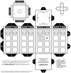 Cubee - 'Colour Your Own' TARDIS