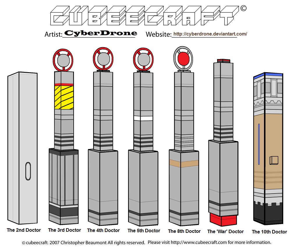 Cubeecraft - The Doctor's Sonic Screwdrivers