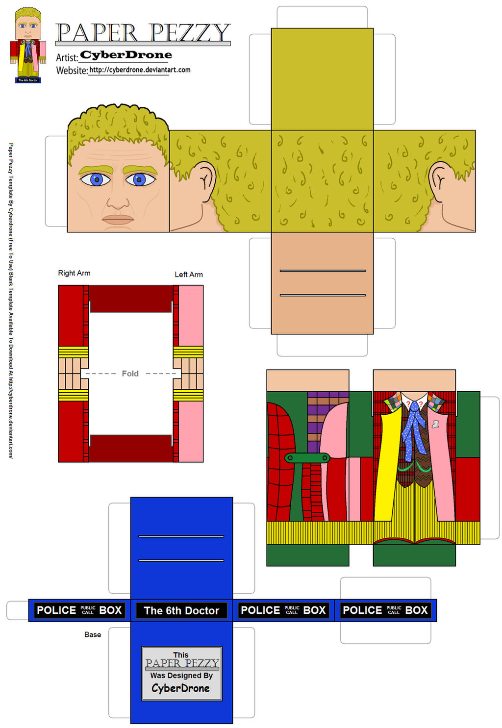 Paper Pezzy- The 6th Doctor by CyberDrone on DeviantArt