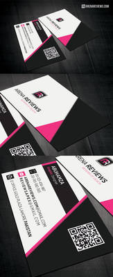 Black and White Corporate Minimalist Business Card