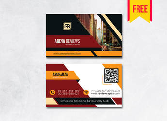 Building Business Card Design PSD Free