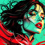 MVJ-Seafoam Green and Maroon: Pop Art: AICC16
