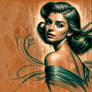 MVJ-Teal and Rust: Vintage Poster: AICC20