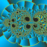 MVJ-Fractal Abstract in Blue and Yellow