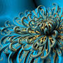 MVJ-Fractal Fusion: Chrysanthemum Blue and Yellow