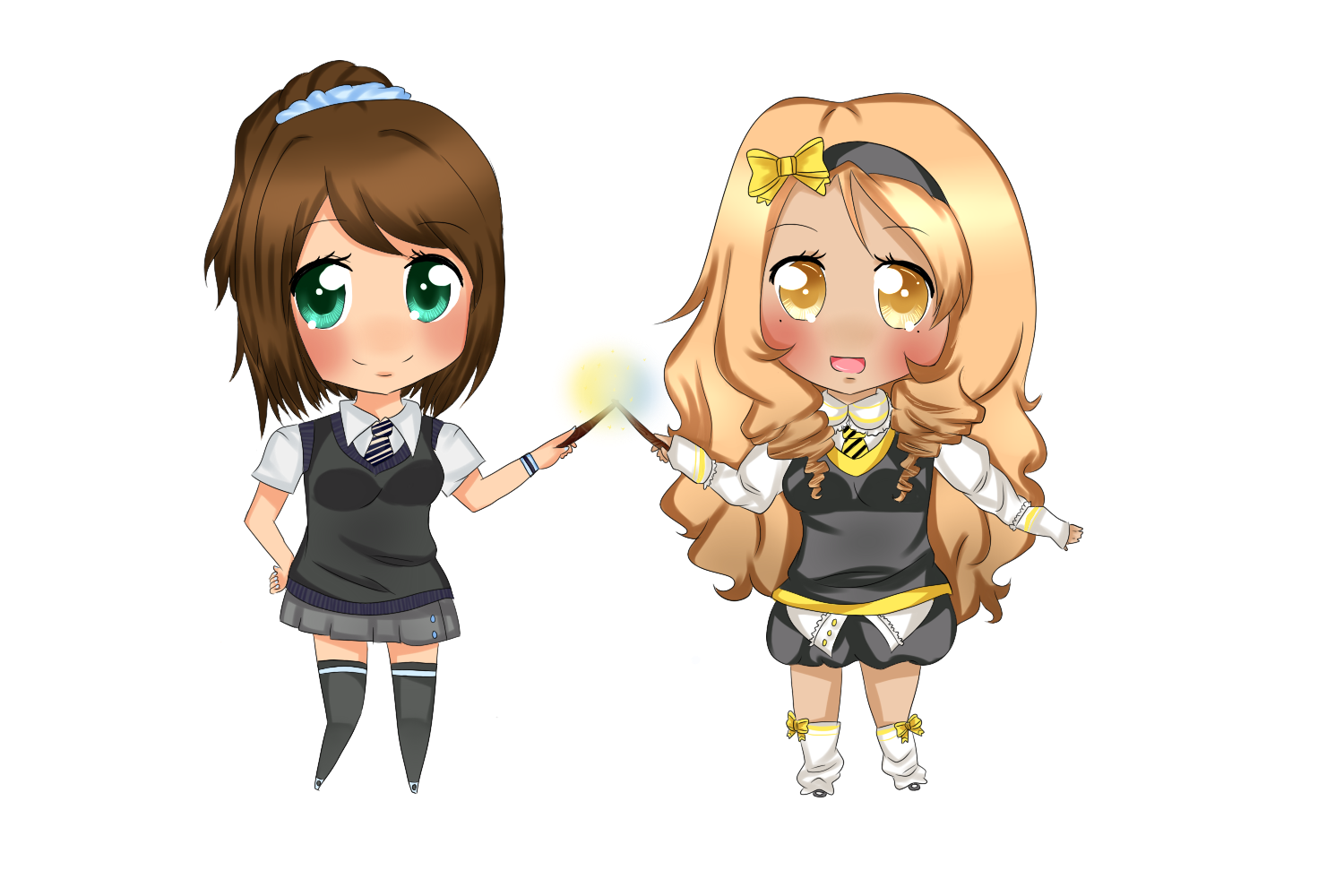 -Comm- Chibi Hogwarts friends