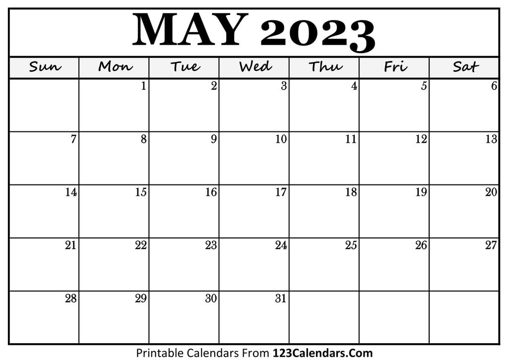May 2023 Calendar Holidays, Observances by printablecalendar on DeviantArt