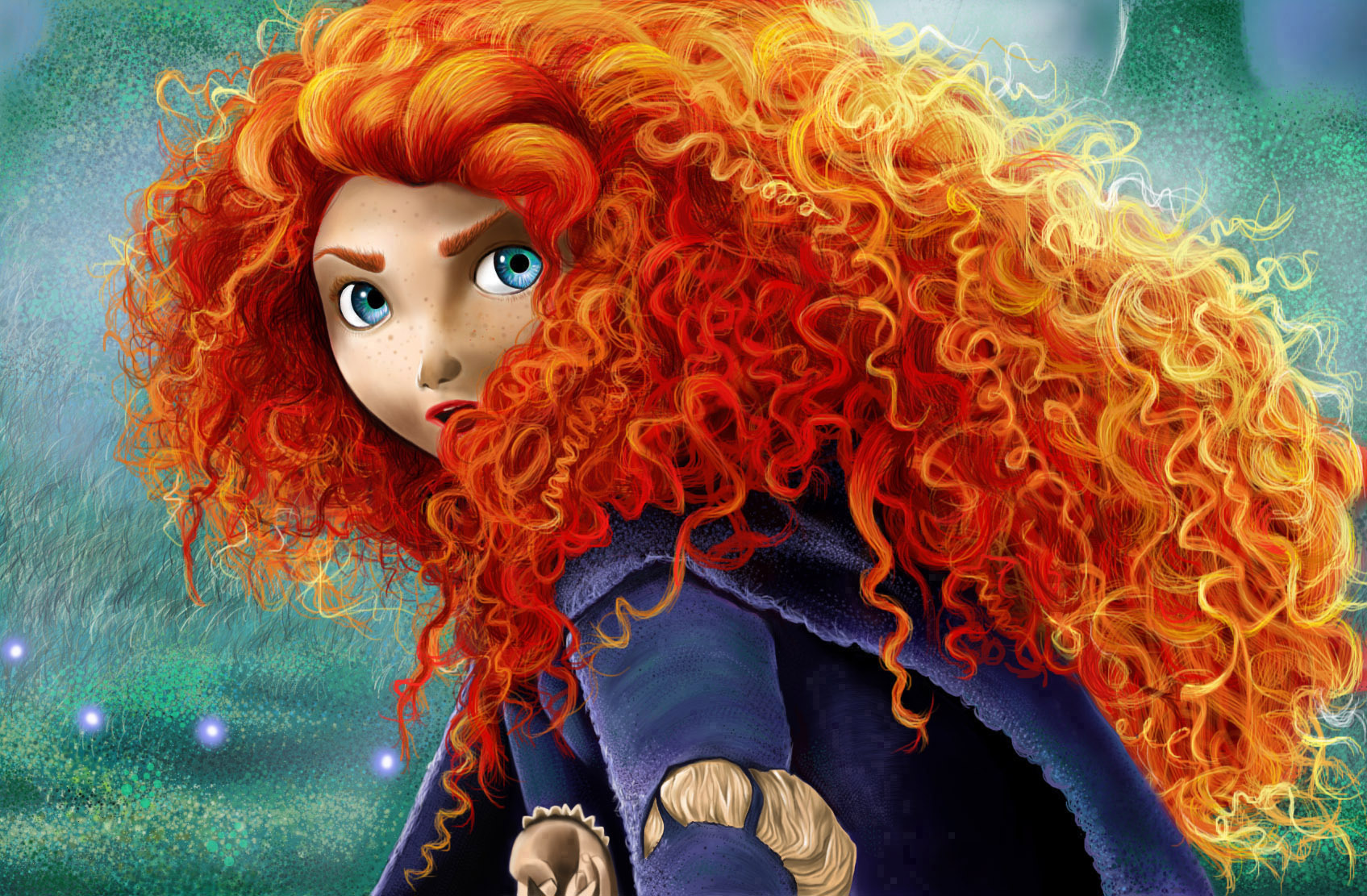 Merida, from the movie Brave! by amitbaokar on DeviantArt