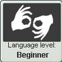 (Beginner) Sign Language Level Stamp