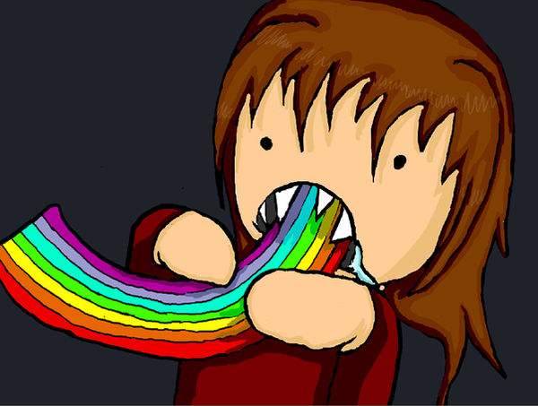 I eat rainbows