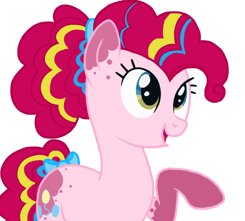 Pinkie Redesign in MLP Style by monochrome-sunsets on DeviantArt