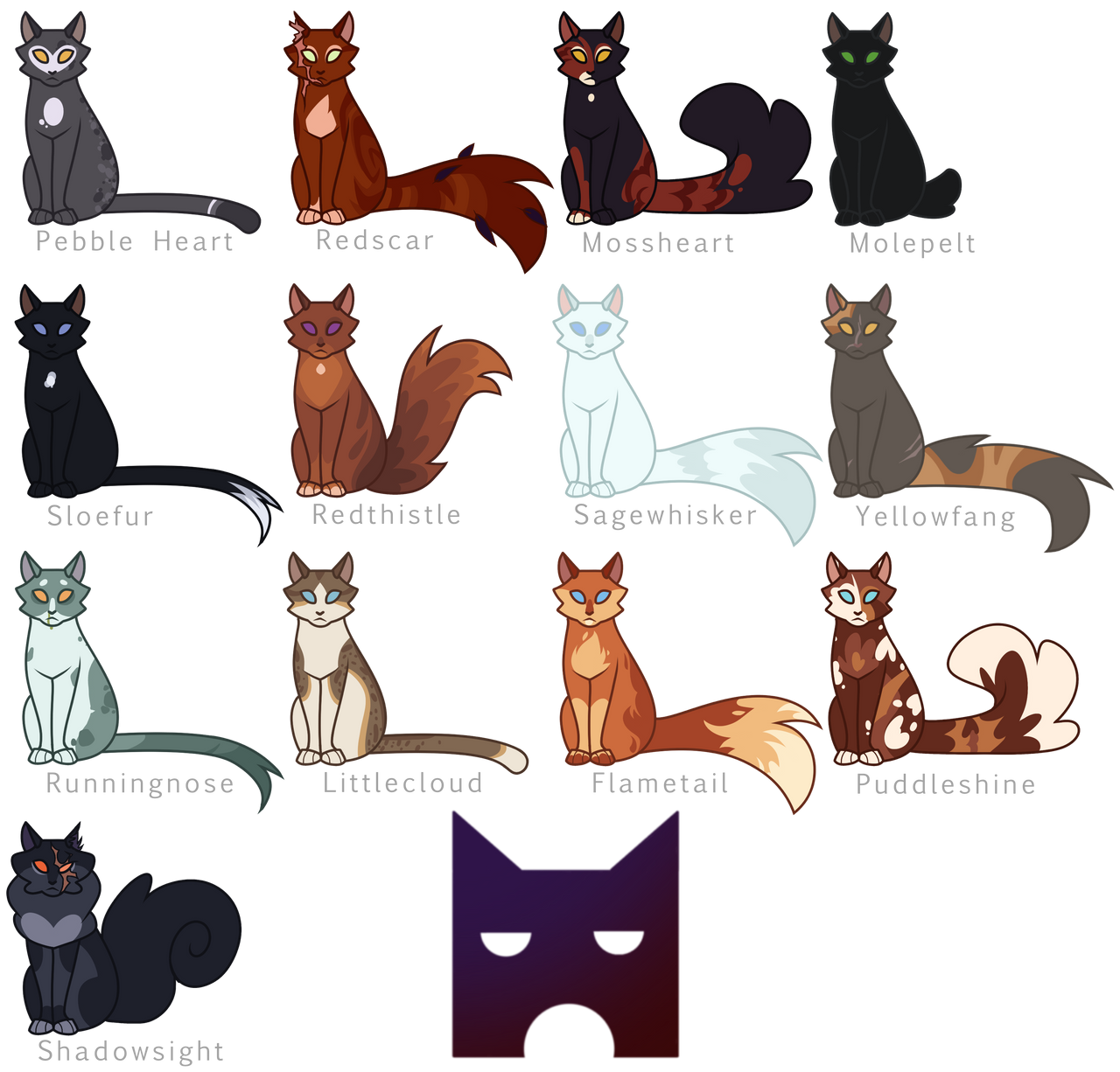 Shadowclan Id ShadowClan Med Cats by monochrome-sunsets on DeviantArt