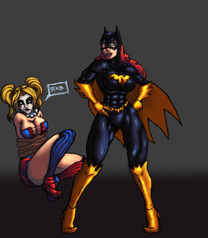 Batgirl and Harley