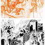 Wolf-Man 22 Page 10-11 Process