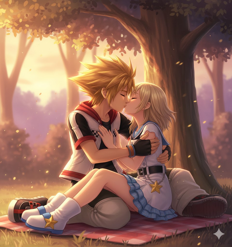 Namine Roxas Roxas and Namine kiss by Nintendoman01 on DeviantArt