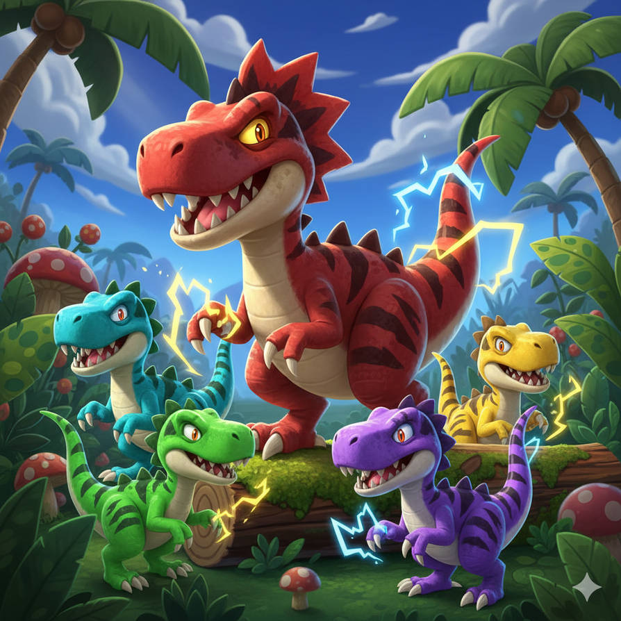 Colorful Avatar Raptors Zappyraptors by Nintendoman01 on DeviantArt