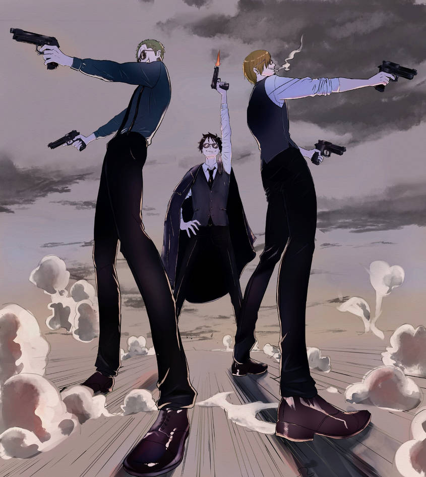 Luffy, zoro y sanji (one piece) by onigiri2106 on DeviantArt