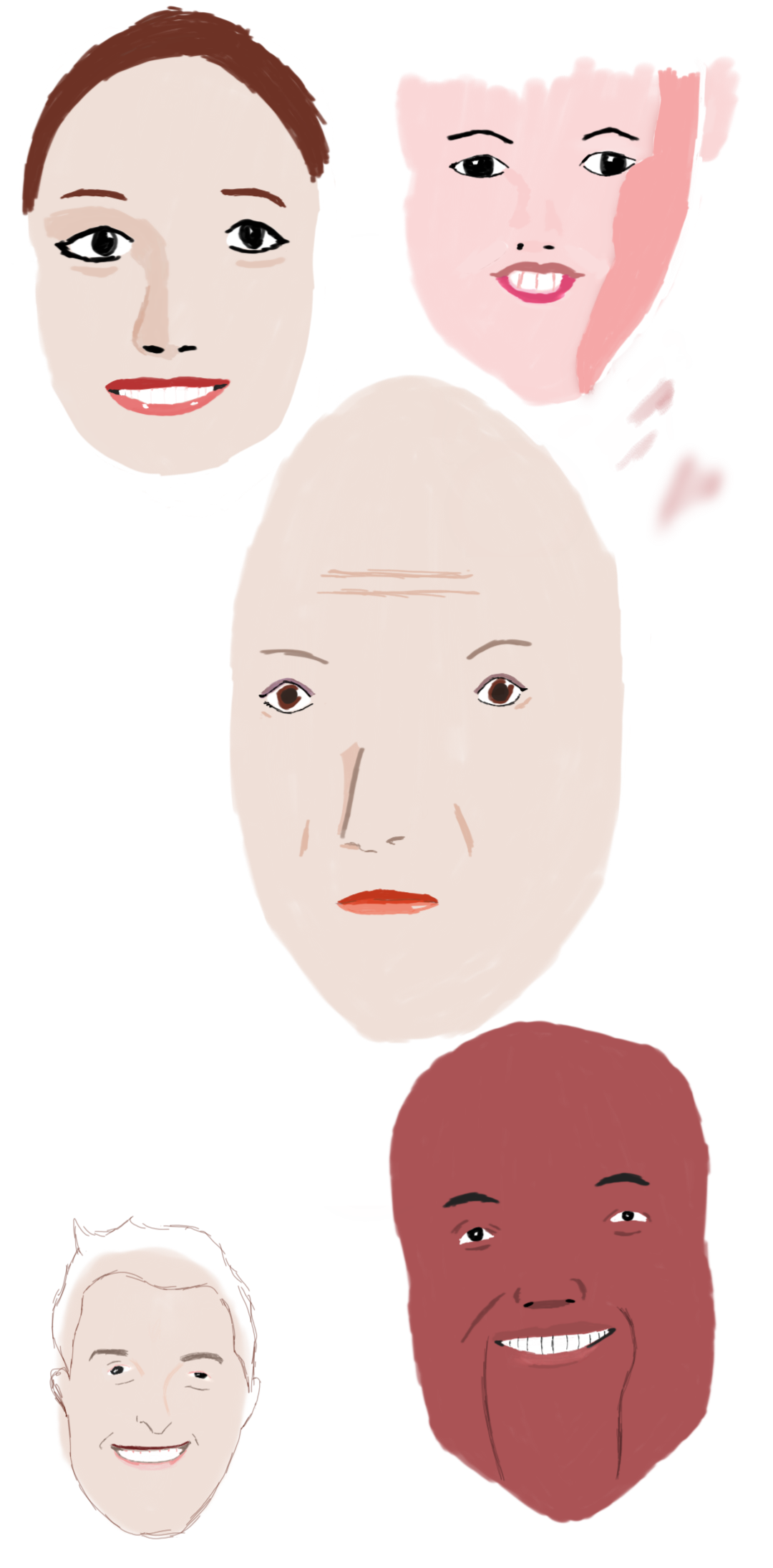 Deviantart Model Faces Faces 1 by wonderBed on DeviantArt