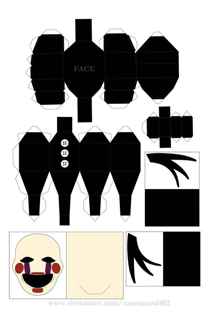 PUPPET PAPERCRAFT PART 1 BY AZAMATASD402 by glamrocknightbear on DeviantArt