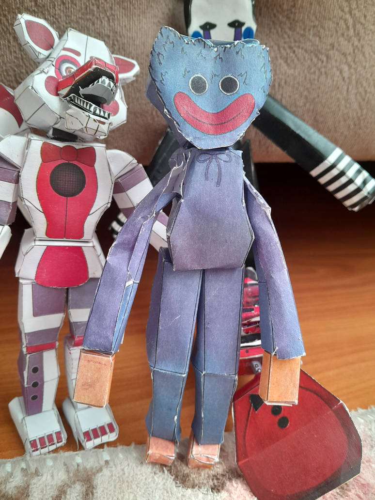 HUGGY WUGGY PAPERCRAFT By Glamrocknightbear On DeviantArt huggy-wuggy-papercraft-by-glamrocknightbear-on-deviantart