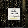 Gold confetti clipart