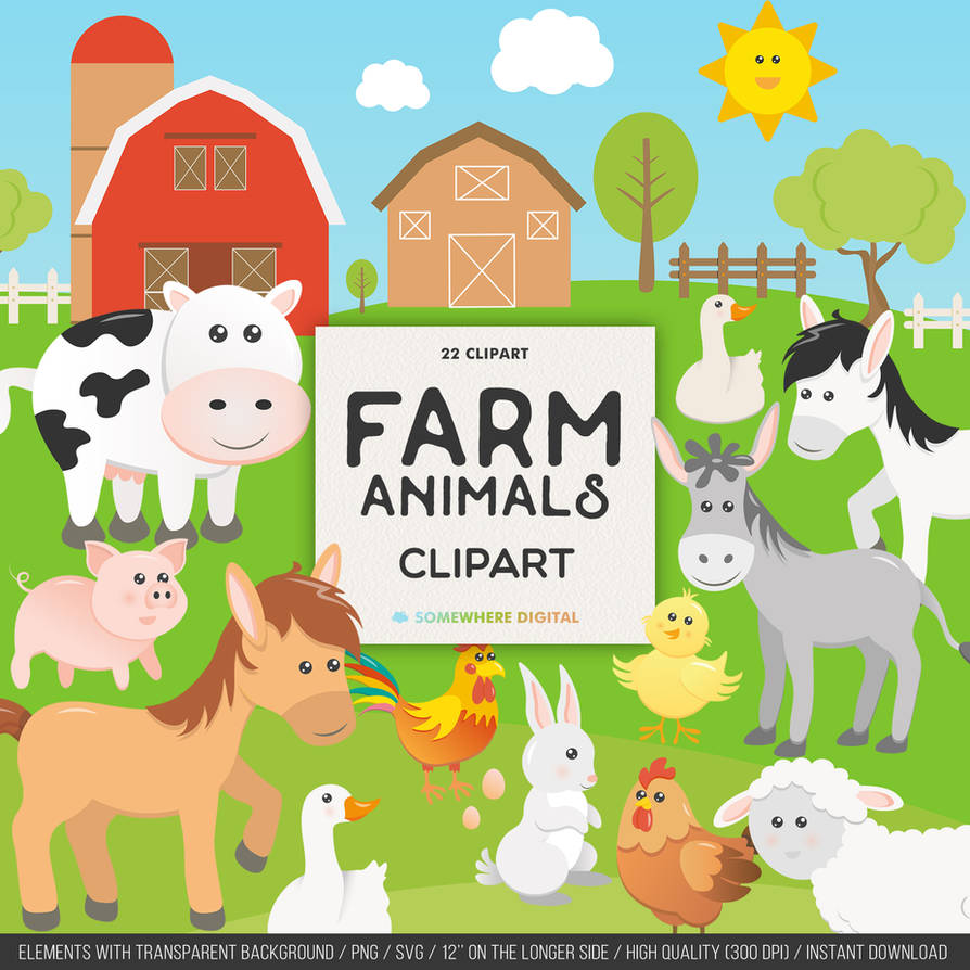 Farm animal clipart by danieladenny on DeviantArt