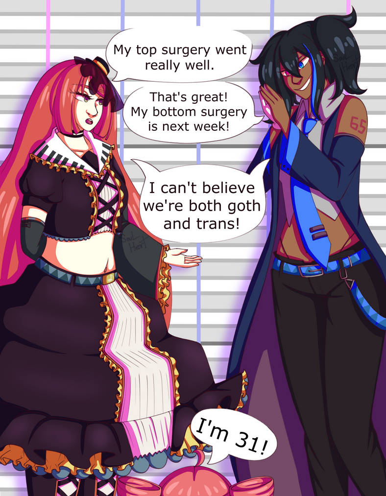 I Can't Believe We're Both Goth And Trans by SoullHeart on DeviantArt