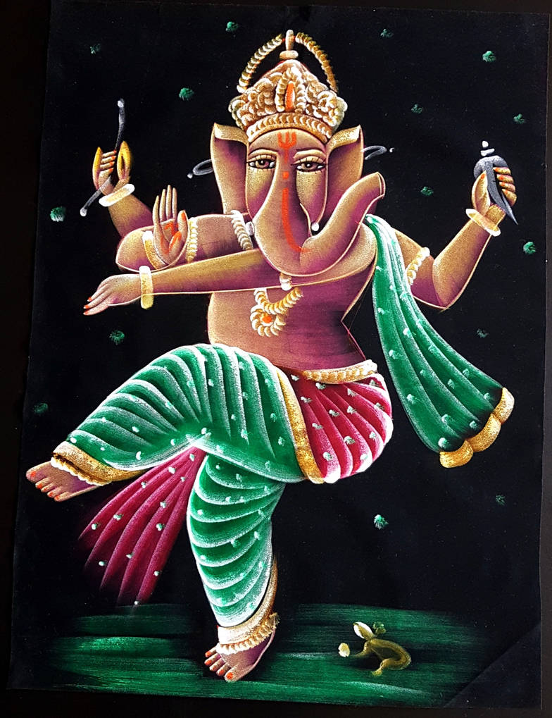 Dancing Lord Ganesha Painting by kcollectionsca on DeviantArt