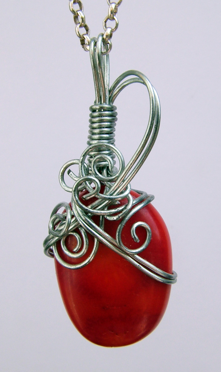 Dyed Coral Wire Wrap