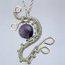 Amethyst Silver wire weave