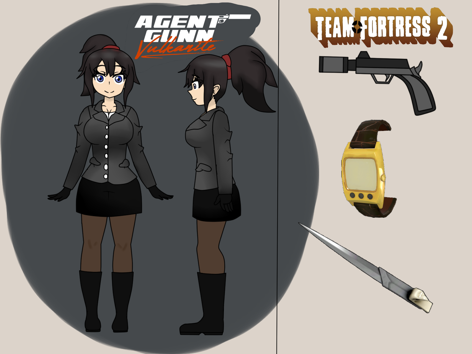 TF2 OC- Pilot's new design (NEW REF SHEET) by Pilotking on DeviantArt