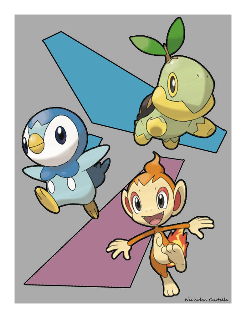 Pokemon Starter Poster Gen4 By Nickoswar On DeviantArt pokemon-starter-poster-gen4-by-nickoswar-on-deviantart