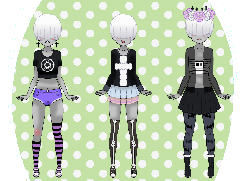 KISEKAE ~ Pastel Goth Outfits by SpicyM3m3x on DeviantArt