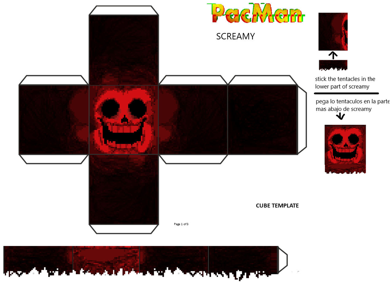 I made screamy pacman.exe papercraft by maxpro2mil on DeviantArt