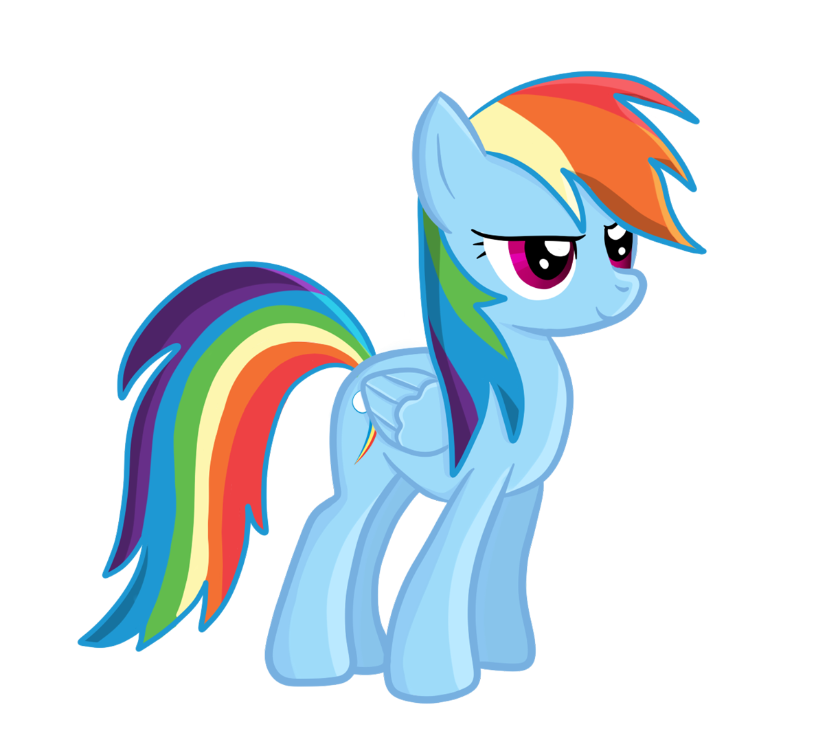 Rainbow Dash Digital Drawing