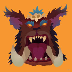 Mega Gnar Flat Design