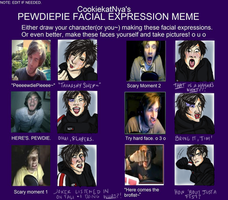 PewDiePie Facial Expressions With Natashya Shepard