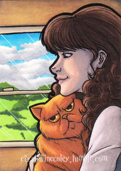 On The Hogwarts Express ACEO